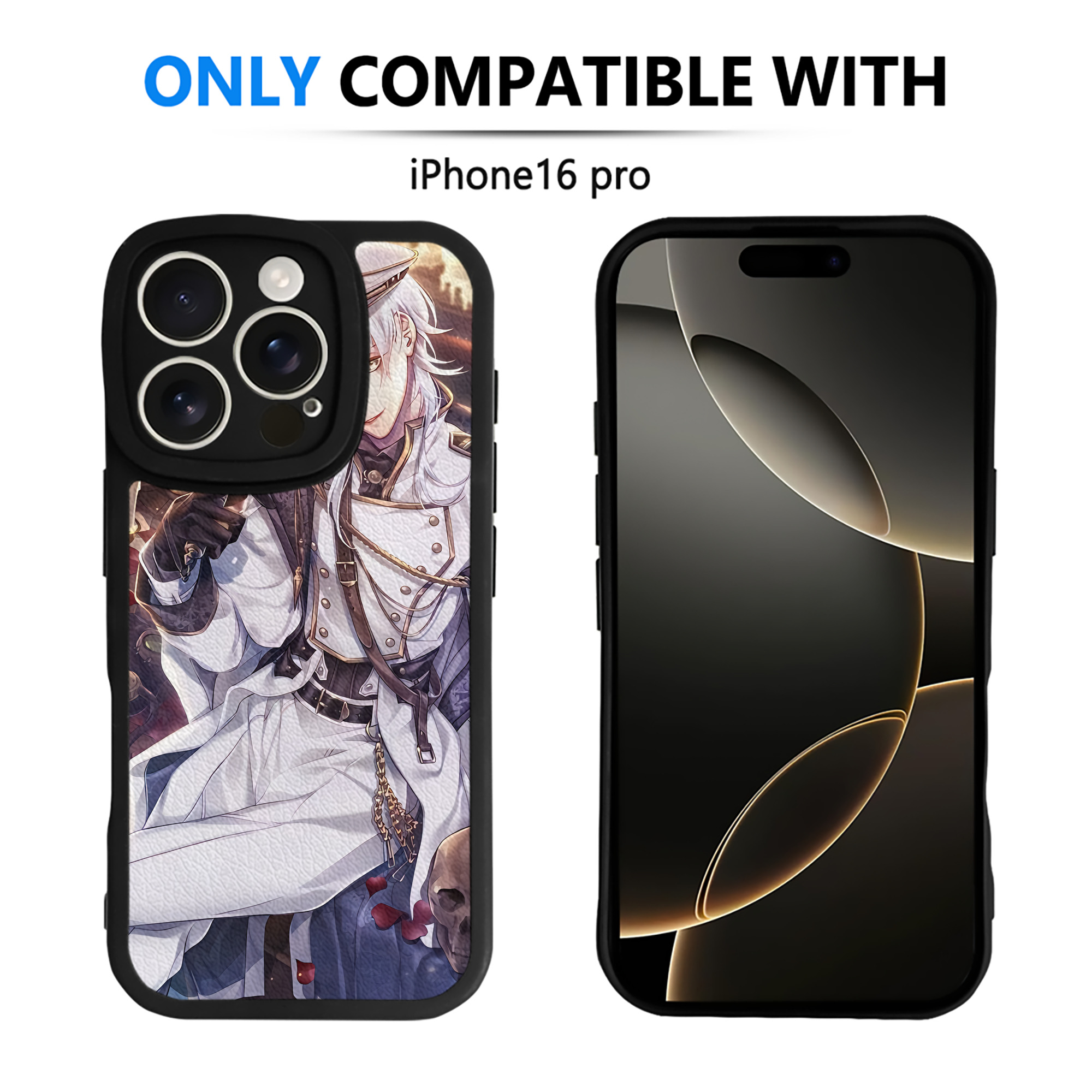 （画像用） 刀剣乱舞 Touken Ranbu 【iPhone 16シリーズ対応】シリコンスマホケース（レザー調） 材質：シリコン